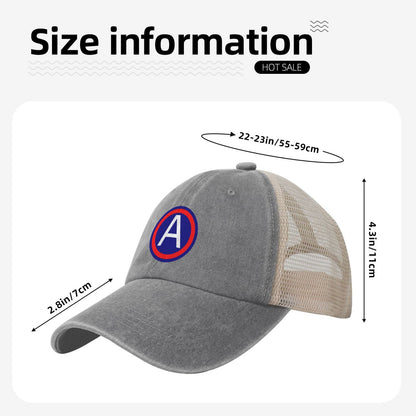 United States Army Central CSIB Printed unisex baseball cap adjustable grid baseball cap veteran gift