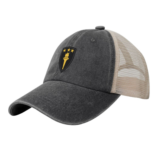 US Army War College SSI Printed unisex baseball cap adjustable grid baseball cap veteran gift