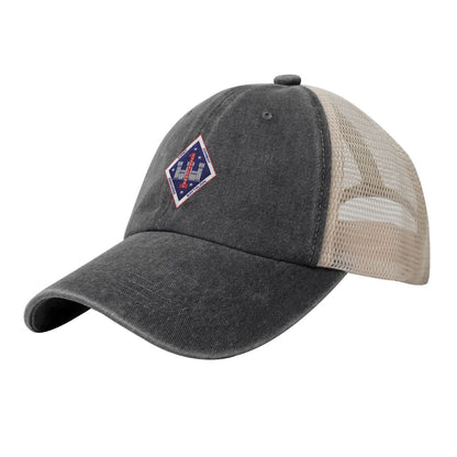 1ST CEB Insignia Printed unisex baseball cap adjustable grid baseball cap veteran gift