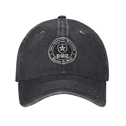 2nd Infantry Division DMZ Printed unisex baseball cap adjustable cap outdoor sun hats trucker hat