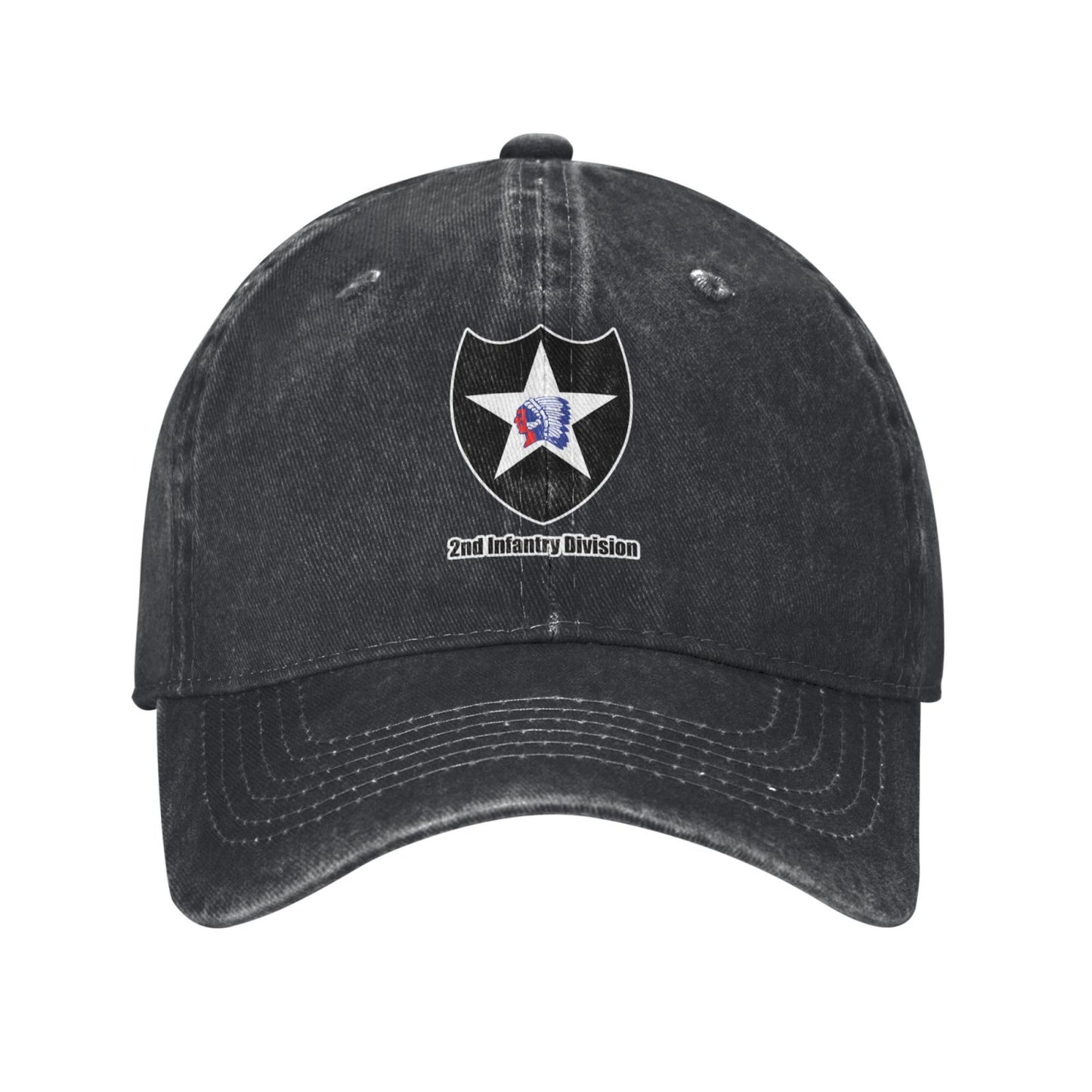 2nd Infantry Division Print Printed unisex baseball cap adjustable cap outdoor sun hats trucker hat