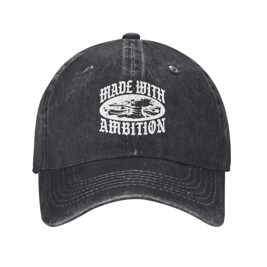 MADE WITH AMBITION Printed unisex baseball cap adjustable cap outdoor sun hats trucker hat