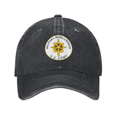 Military Inrelligence Printed unisex baseball cap outdoor hats adjustable cap trucker gift hat