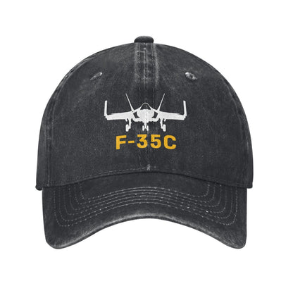 F-35C Printed unisex baseball cap adjustable cap outdoor casual cap truck driver cap