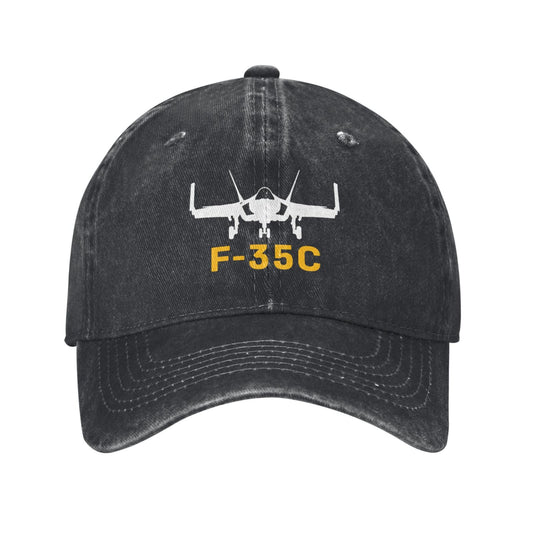 F-35C Printed unisex baseball cap adjustable cap outdoor casual cap truck driver cap