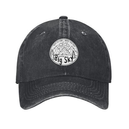 Big Sky Printed unisex baseball cap adjustable cap outdoor sun hats trucker hat
