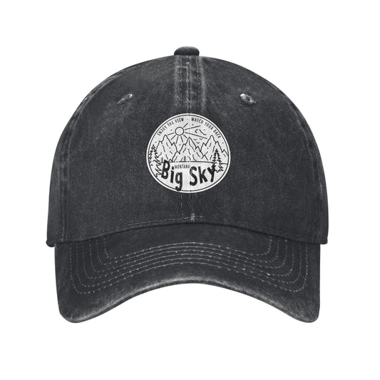Big Sky Printed unisex baseball cap adjustable cap outdoor sun hats trucker hat