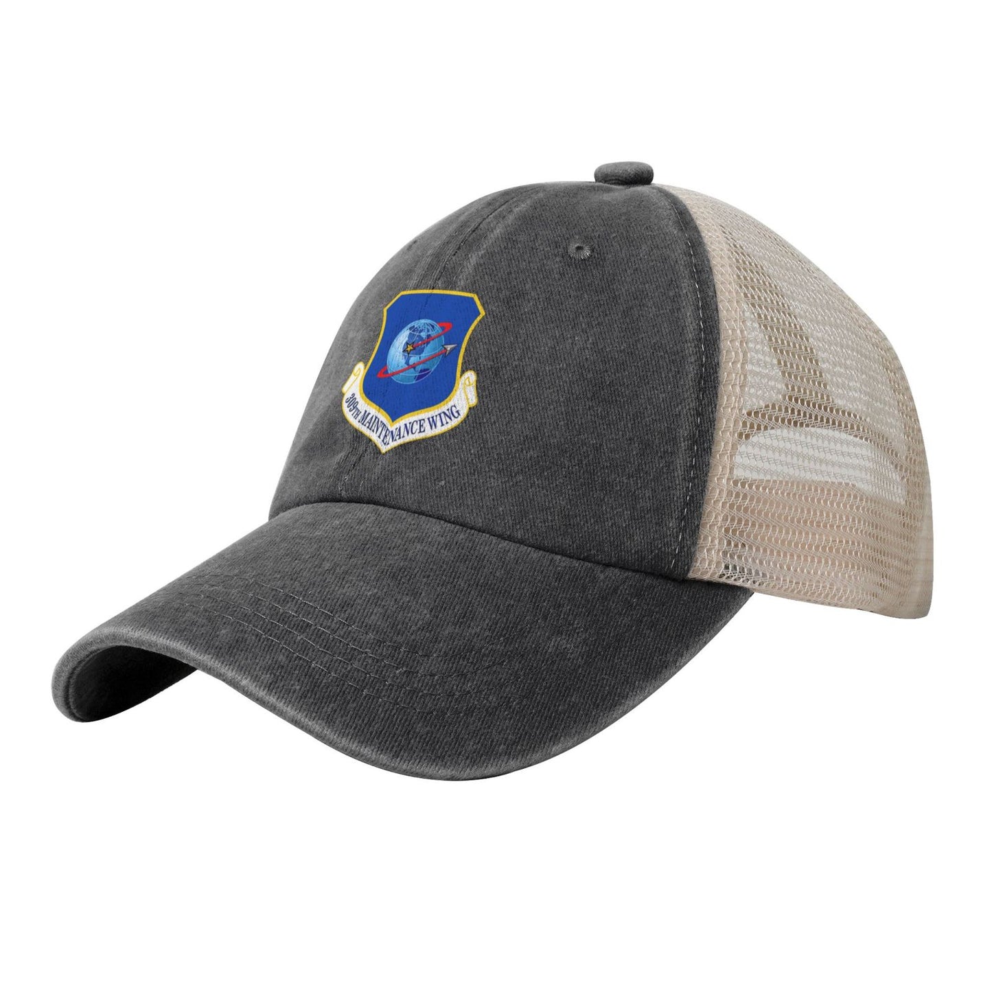 309th Maintenance Wing Printed unisex baseball cap adjustable grid baseball cap veteran gift