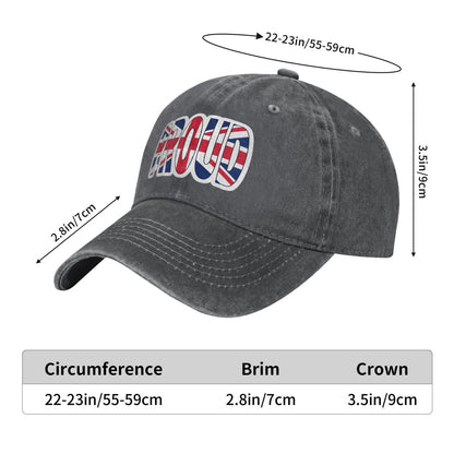 Flag Of The United Kingdom Printed unisex baseball cap adjustable cap outdoor sun hats trucker hat