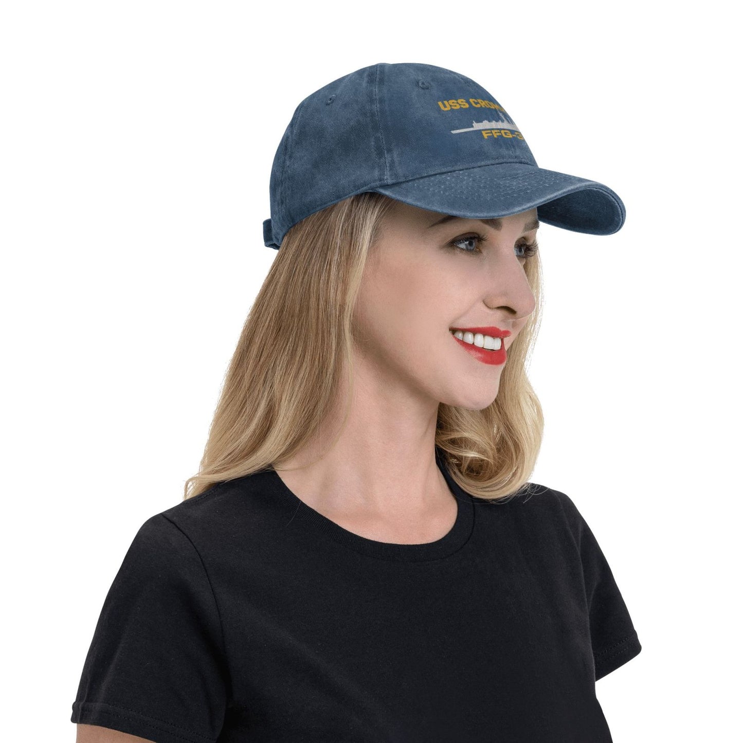 USS Crommelin (FFG-37) Printed unisex baseball cap adjustable cap veteran gift