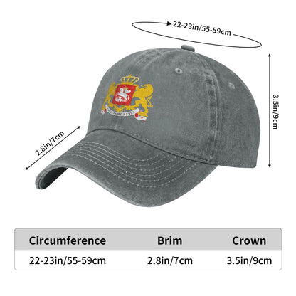 Greater Arms Of Georgia Printed unisex baseball cap outdoor hats adjustable cap trucker gift hat