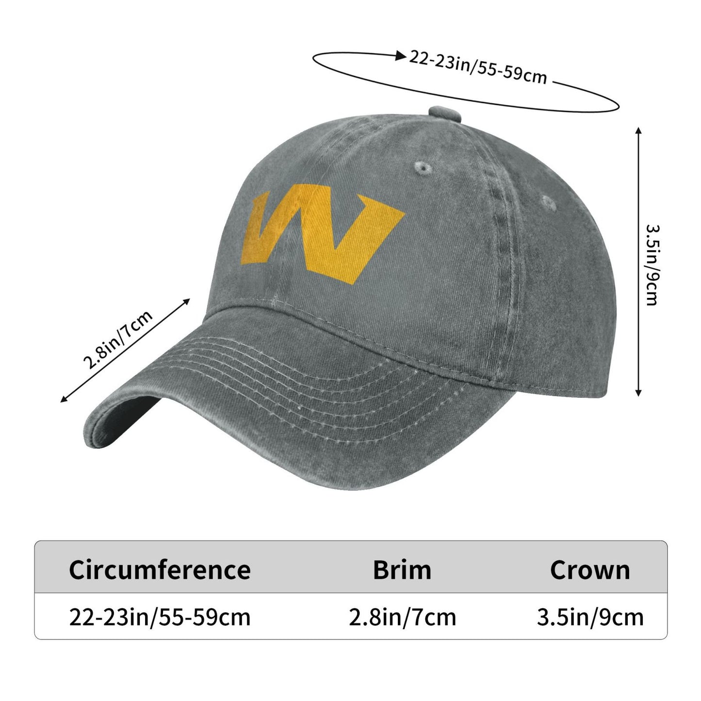 WAS Printed unisex baseball cap outdoor hats adjustable cap trucker gift hat