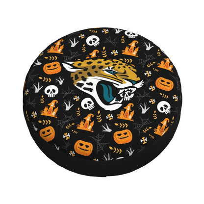 Jacksonville Jaguars Print Pumpkin Castle Small Printed Car Tire Cover Tire Dust Cover