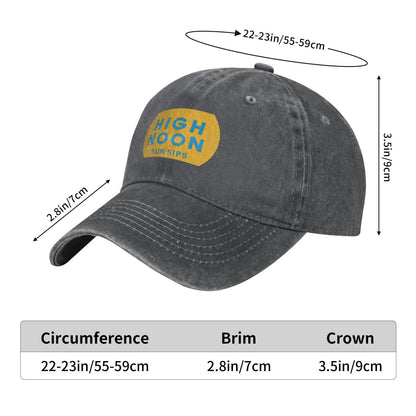 High Noon Sun SIPS Printed unisex baseball cap outdoor hats adjustable cap trucker gift hat