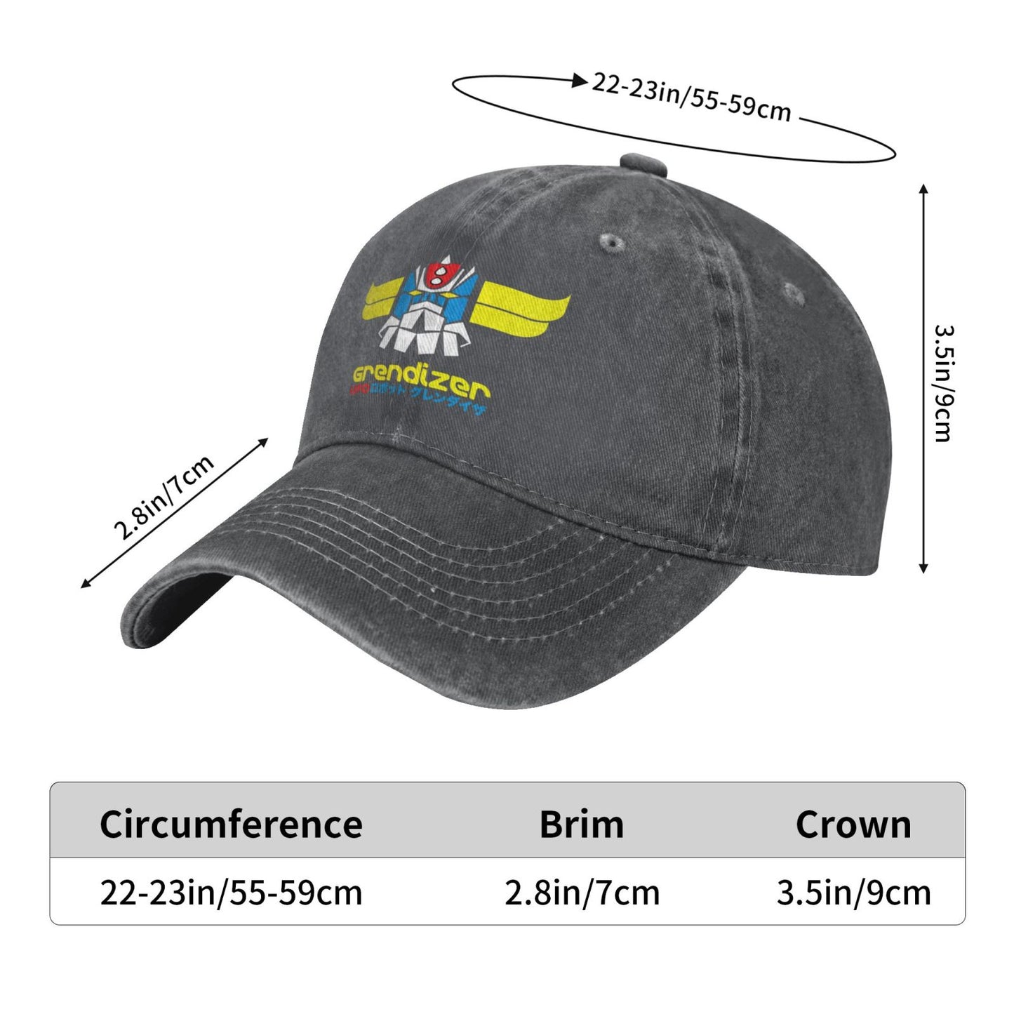 Grendizer - Ufo Printed unisex baseball cap outdoor hats adjustable cap trucker gift hat