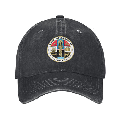 County Of Los Angeles California Printed unisex baseball cap adjustable cap outdoor sun hats trucker hat