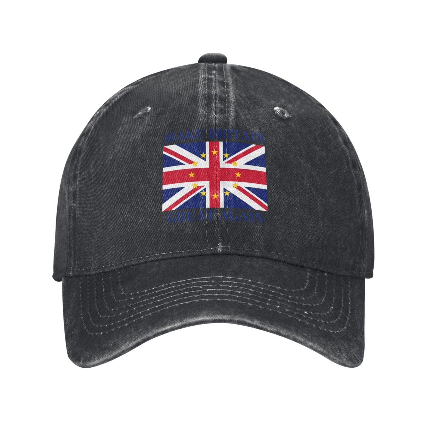 MAKE BRITAIN GREAT AGAIN - UK EU Flag Sticker Printed unisex baseball cap adjustable cap outdoor sun hats trucker hat