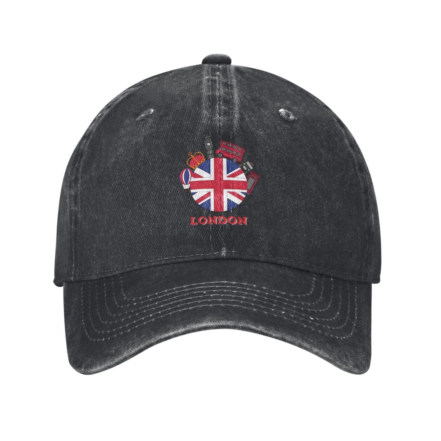 Symbols Of London Sticker Printed unisex baseball cap adjustable cap outdoor sun hats trucker hat