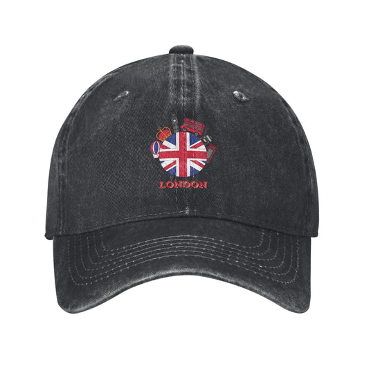 Symbols Of London Sticker Printed unisex baseball cap adjustable cap outdoor sun hats trucker hat