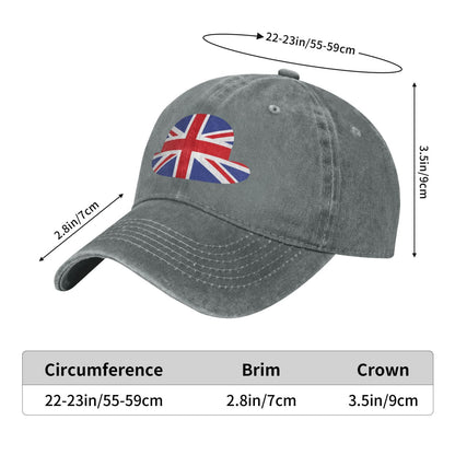 British Flag Printed unisex baseball cap adjustable cap outdoor sun hats trucker hat