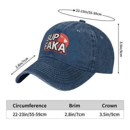 SUP FAKA Prints Printed unisex baseball cap adjustable cap outdoor sun hats trucker hat