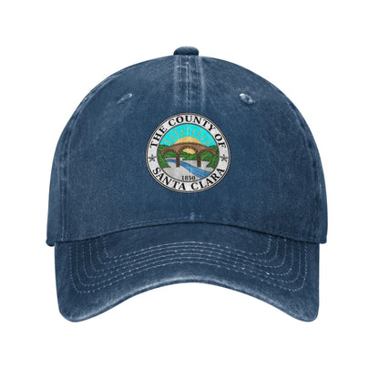 Seal Of Santa Clara County California Printed unisex baseball cap adjustable cap outdoor sun hats trucker hat