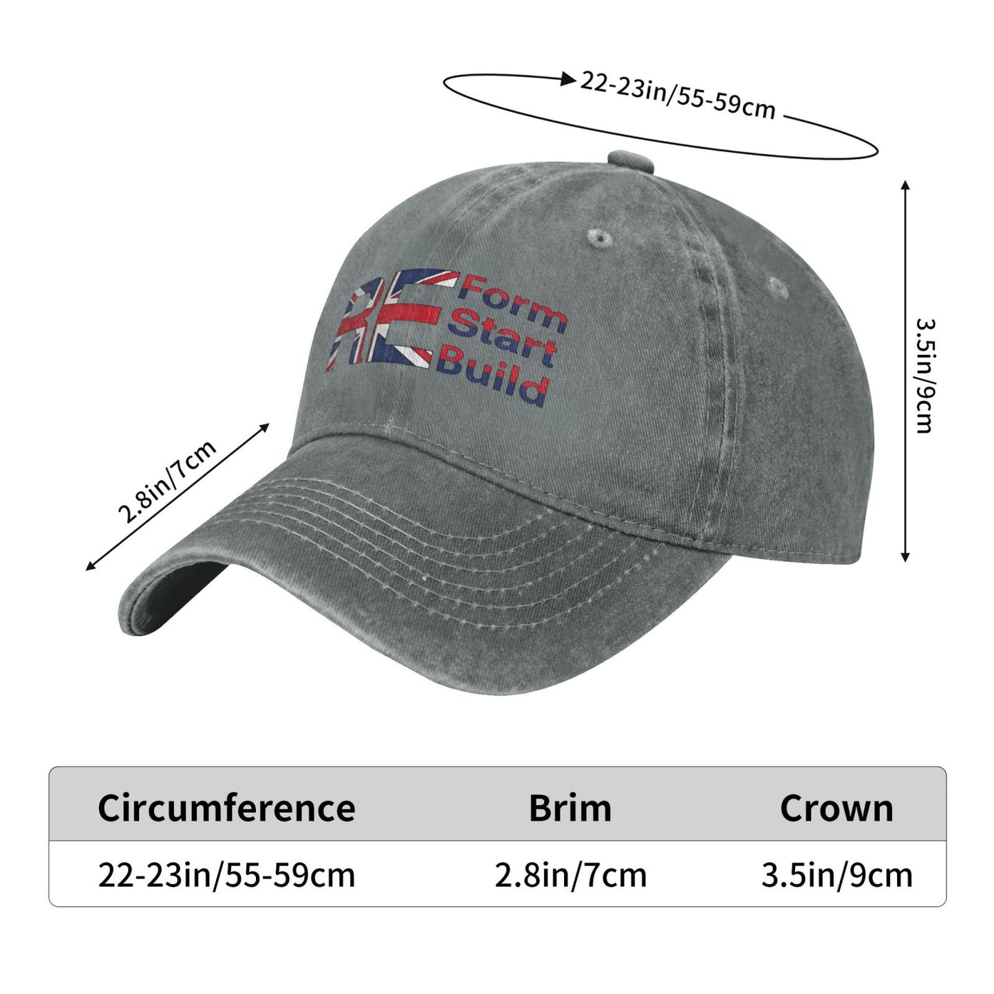 Reform Party 2025 Printed unisex baseball cap adjustable cap outdoor sun hats trucker hat