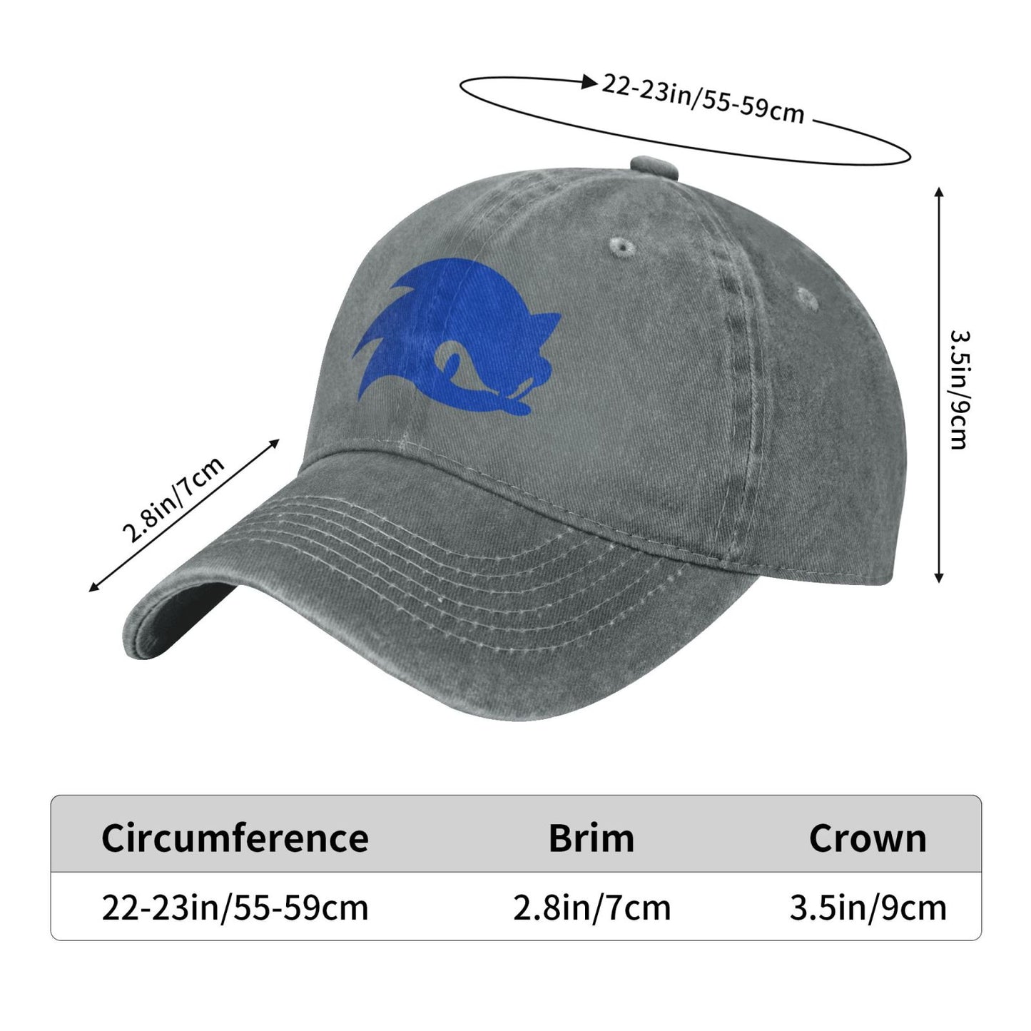 Metal Sonic Logo Printed unisex baseball cap adjustable cap outdoor sun hats trucker hat