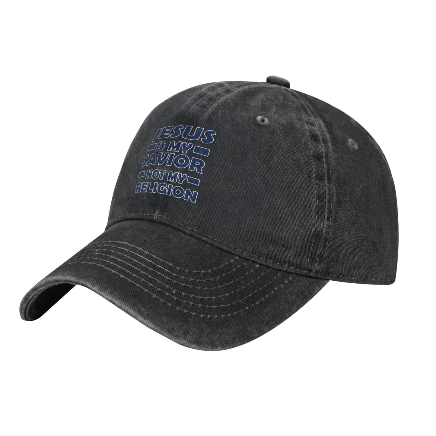 Jesus Is My Savior NOT MY RELIGION Printed unisex baseball cap adjustable cap outdoor sun hats trucker hat