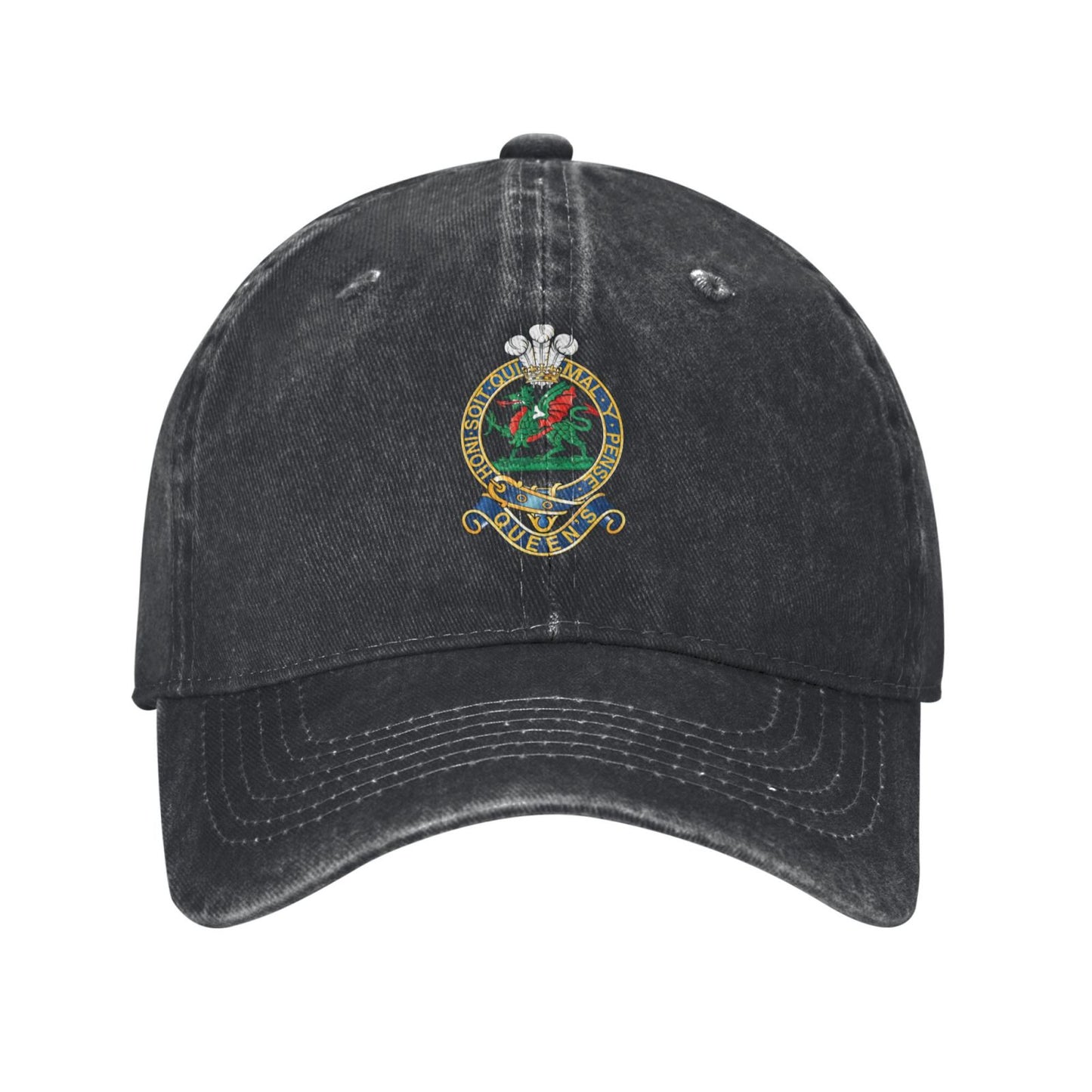 The Queen's Regiment Printed unisex baseball cap adjustable cap outdoor trucker hat veterans Gifts