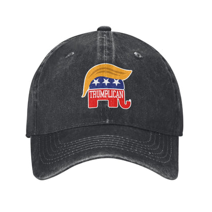 TRUMPLICAN Printed unisex baseball cap adjustable cap outdoor sun hats trucker hat