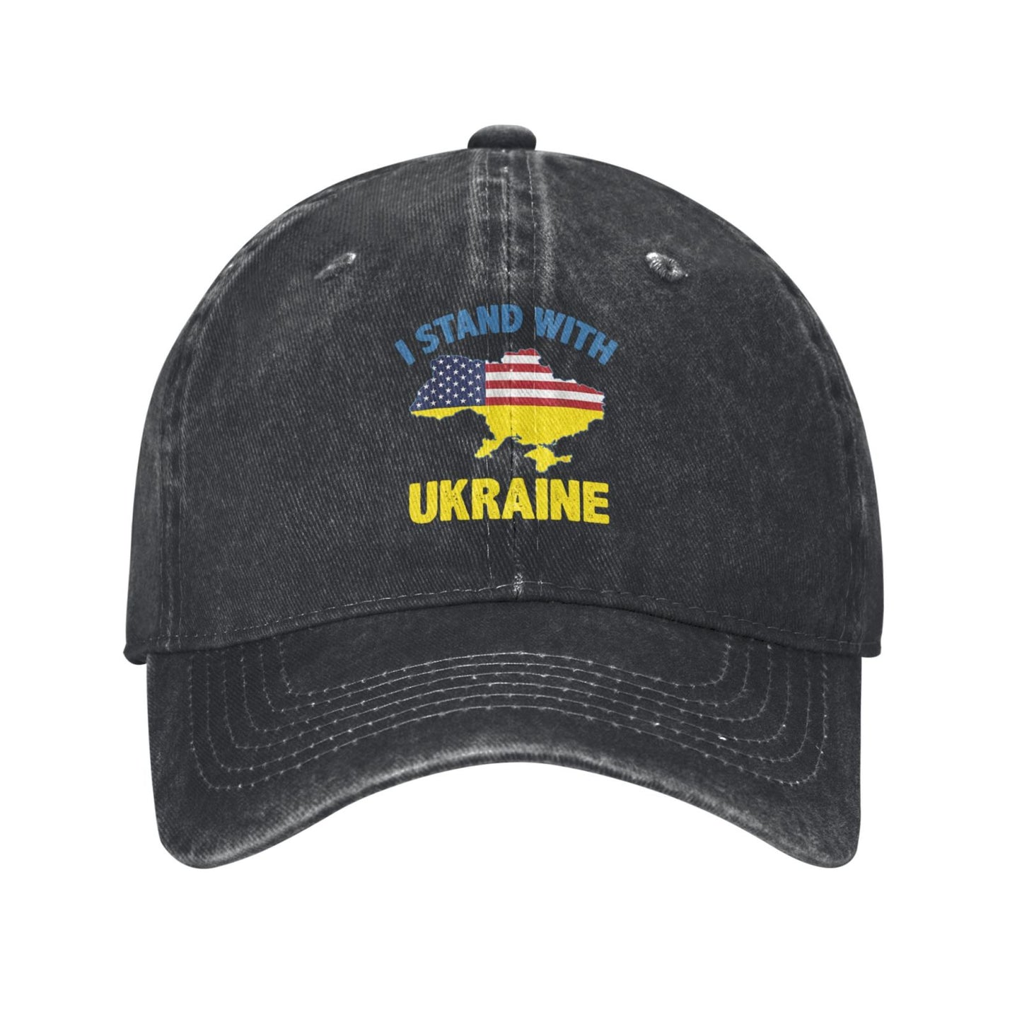 I Stand With Ukraine Printed unisex baseball cap adjustable cap outdoor sun hats trucker hat