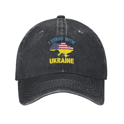 I Stand With Ukraine Printed unisex baseball cap adjustable cap outdoor sun hats trucker hat