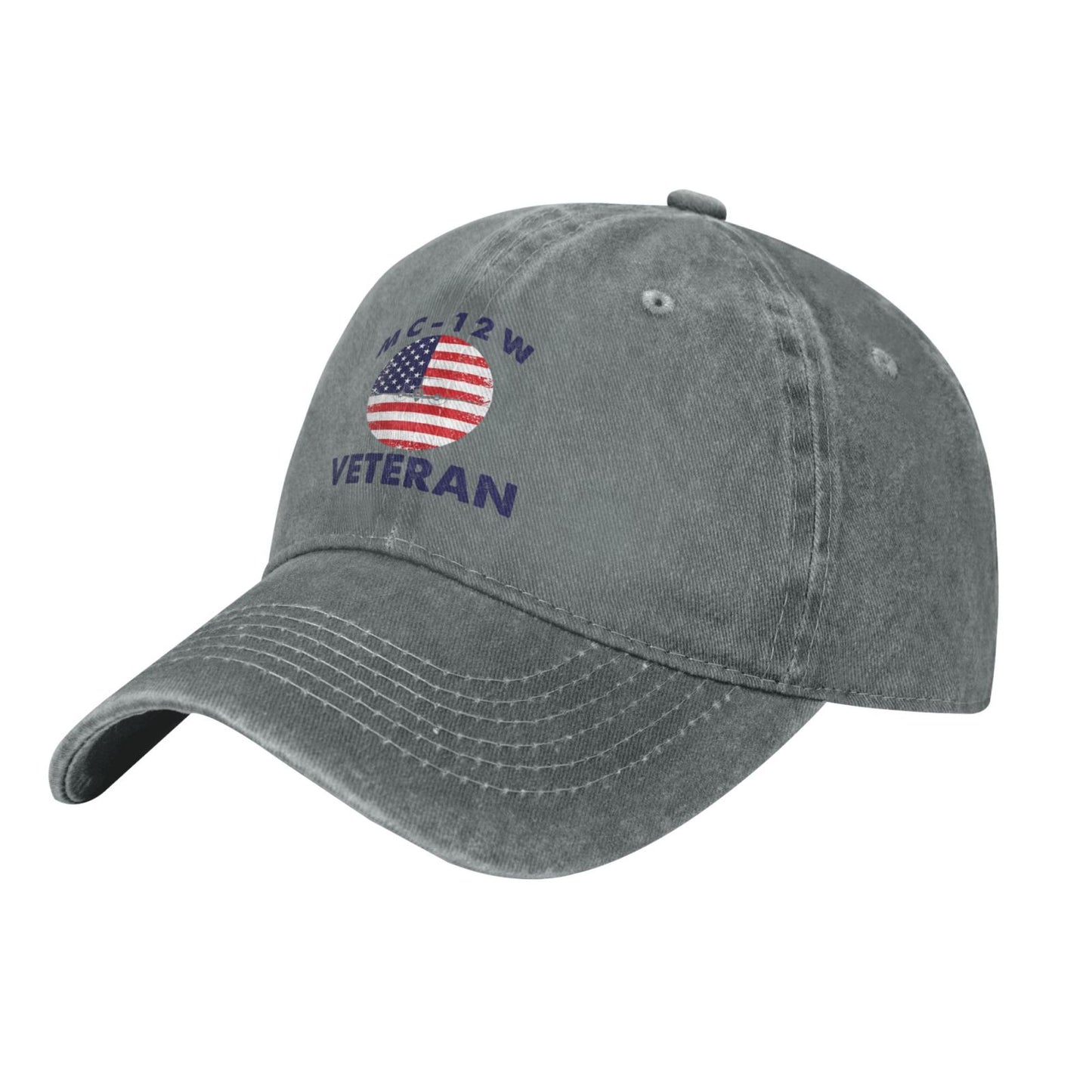 MC-12W Printed unisex baseball cap outdoor hats adjustable cap trucker gift veteran cap