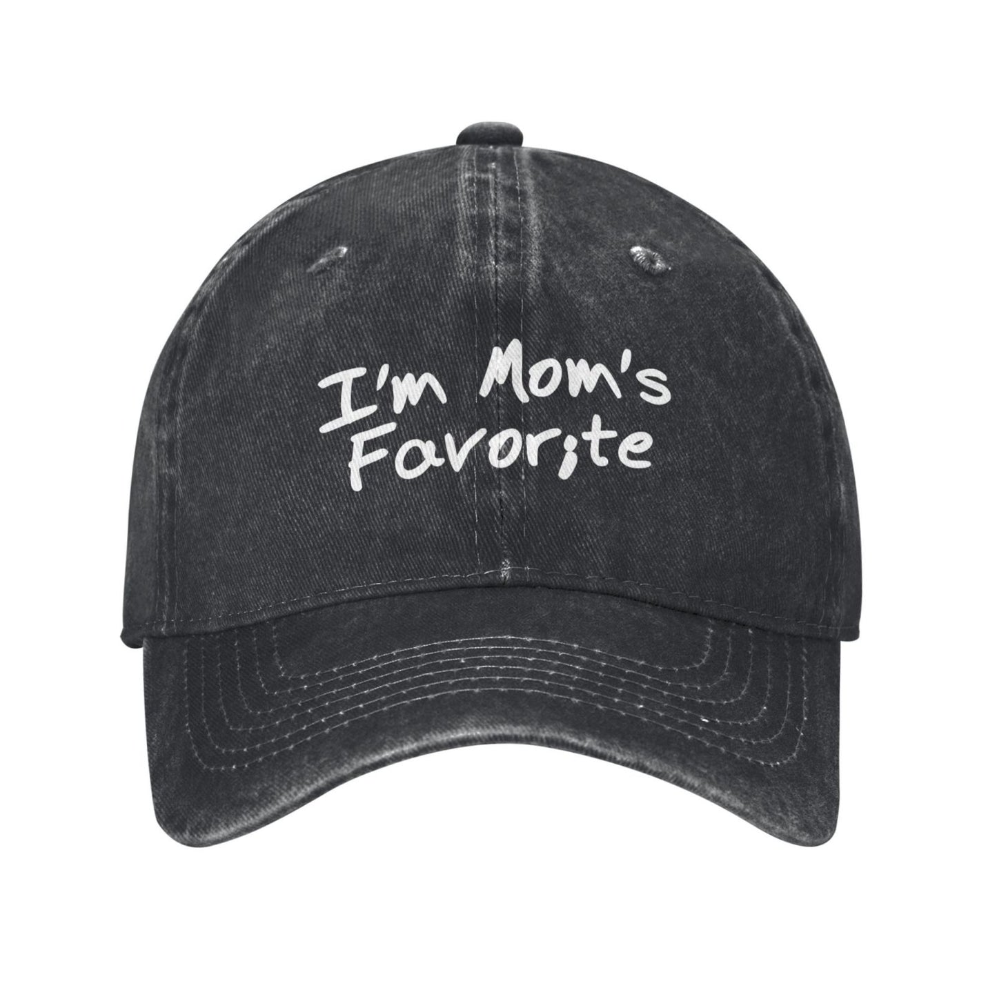 I'm Mom's Favorite Printed unisex baseball cap adjustable cap outdoor sun hats trucker hat