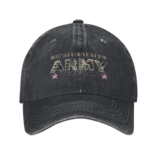 Veteran Of The United States Army Printed unisex baseball cap outdoor hats adjustable cap trucker gift hat