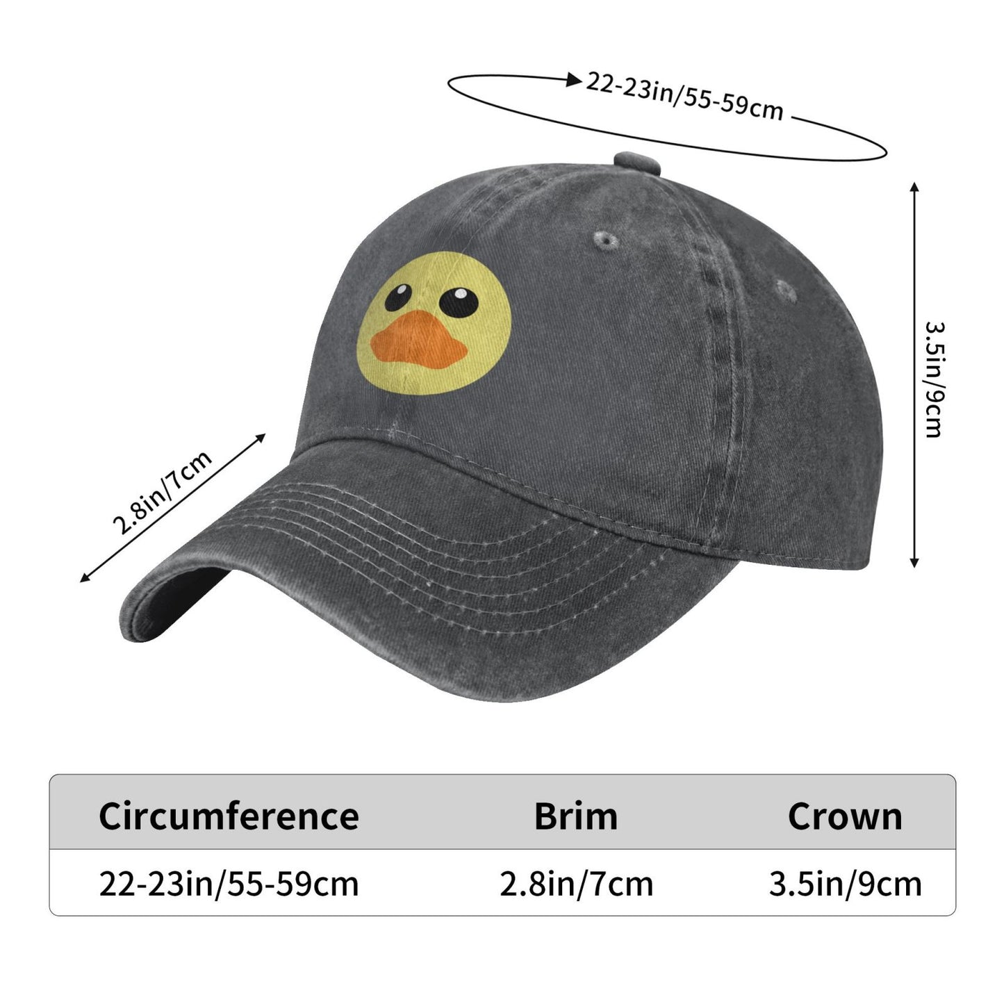 Rubber Duck Printed unisex baseball cap adjustable cap outdoor sun hats trucker hat