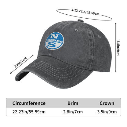 North Sails Logo Printed unisex baseball cap adjustable cap outdoor sun hats trucker hat