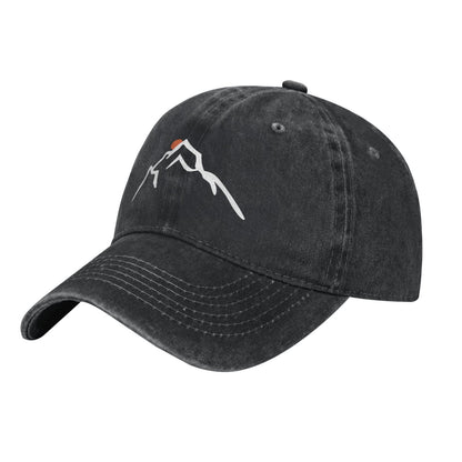 Mountain Peak Print Printed unisex baseball cap adjustable cap outdoor sun hats trucker hat