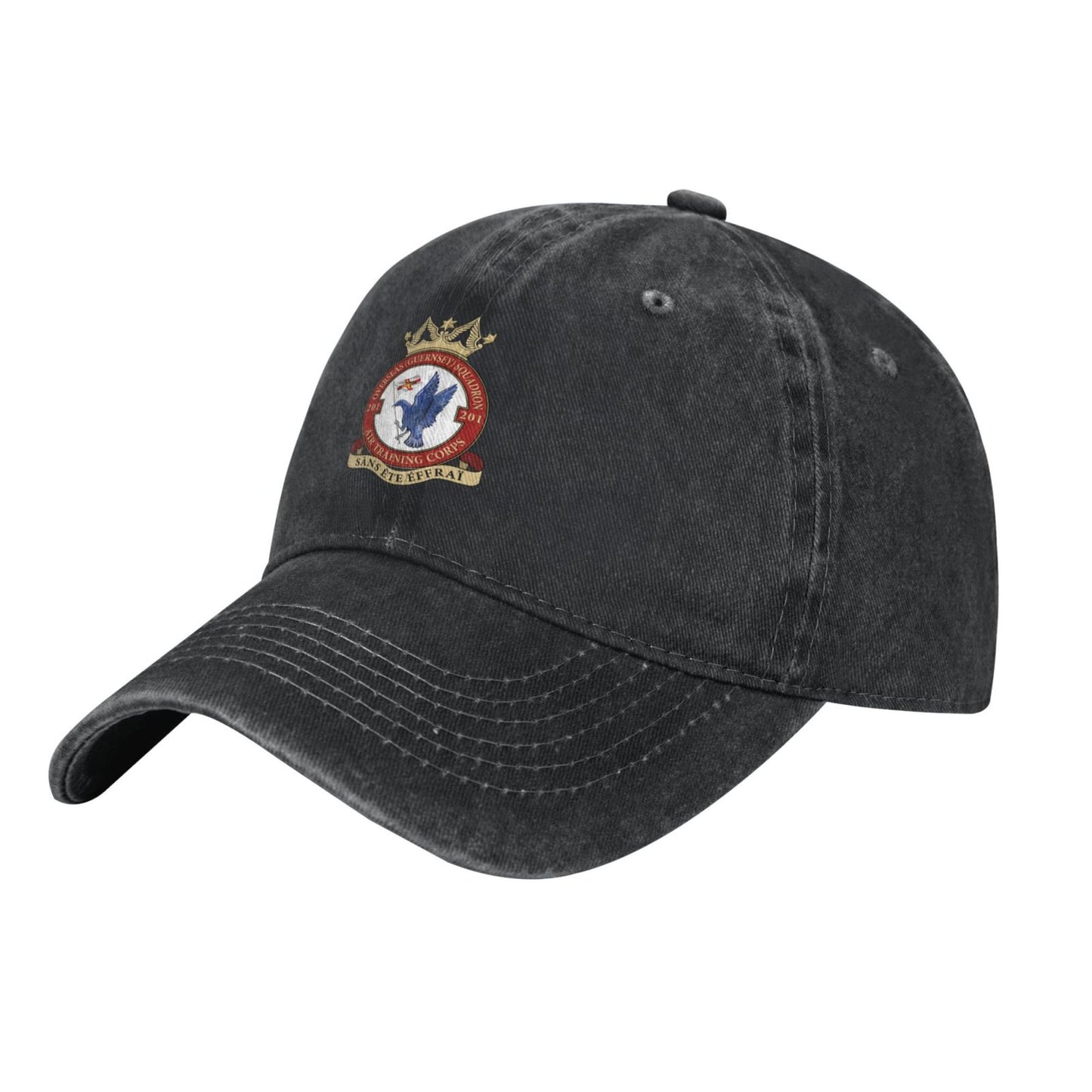 201 Overseas(Guernsey)squadron Printed unisex baseball cap adjustable cap outdoor trucker hat veterans Gifts