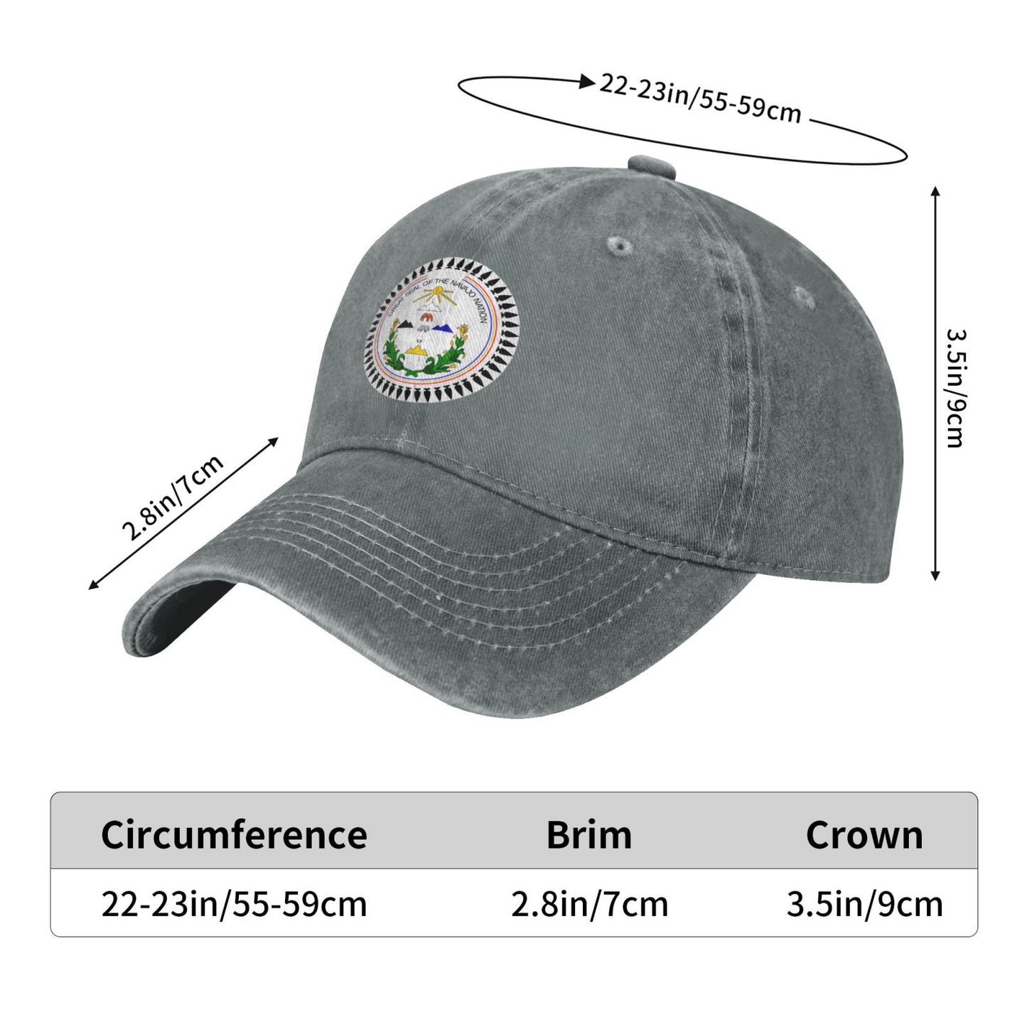 Great Seal Of The Navajo Nation Printed unisex baseball cap adjustable cap outdoor sun hats trucker hat