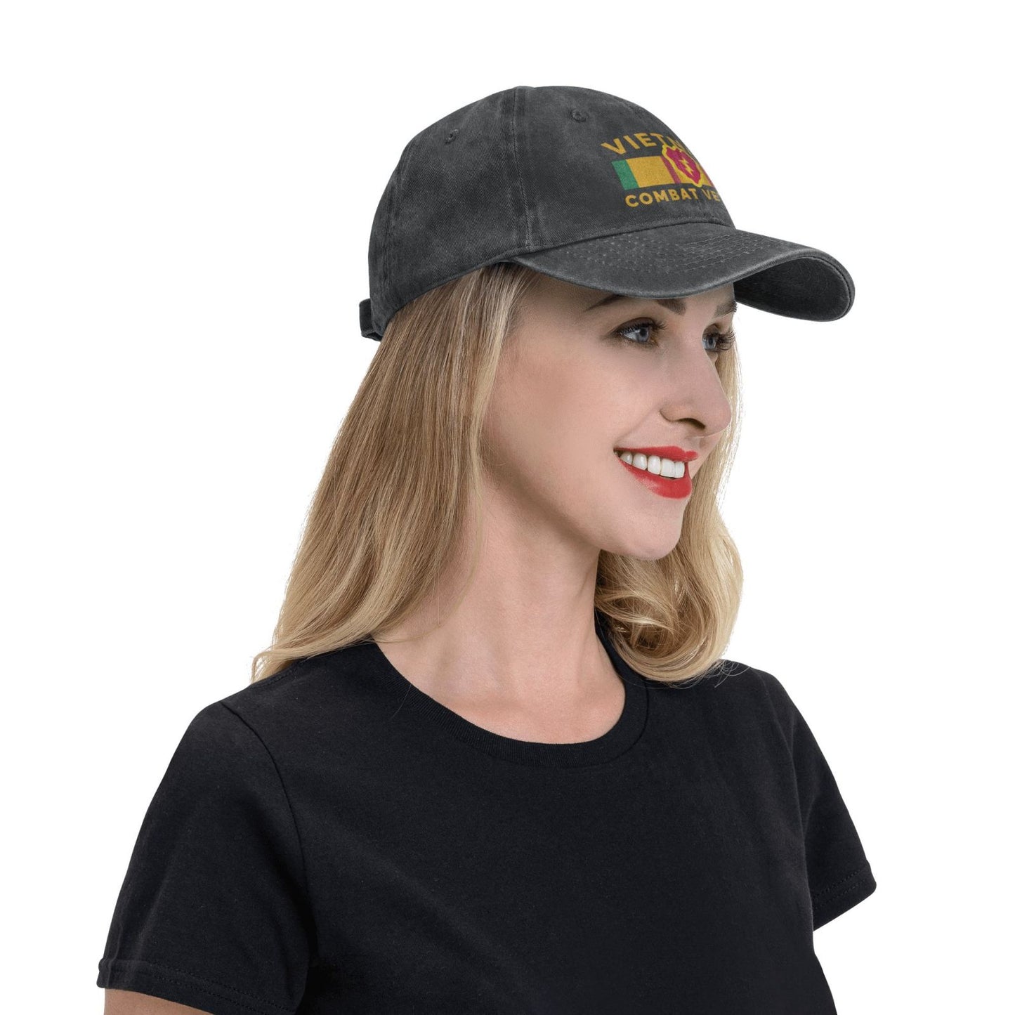 Vietnam 25th Infantry Div Combat Veteran Printed unisex baseball cap outdoor hats adjustable cap trucker gift hat