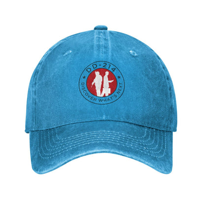 DD-214 DISCOVER WHAT'S NEXT Printed unisex baseball cap adjustable cap outdoor sunshade trucker hat
