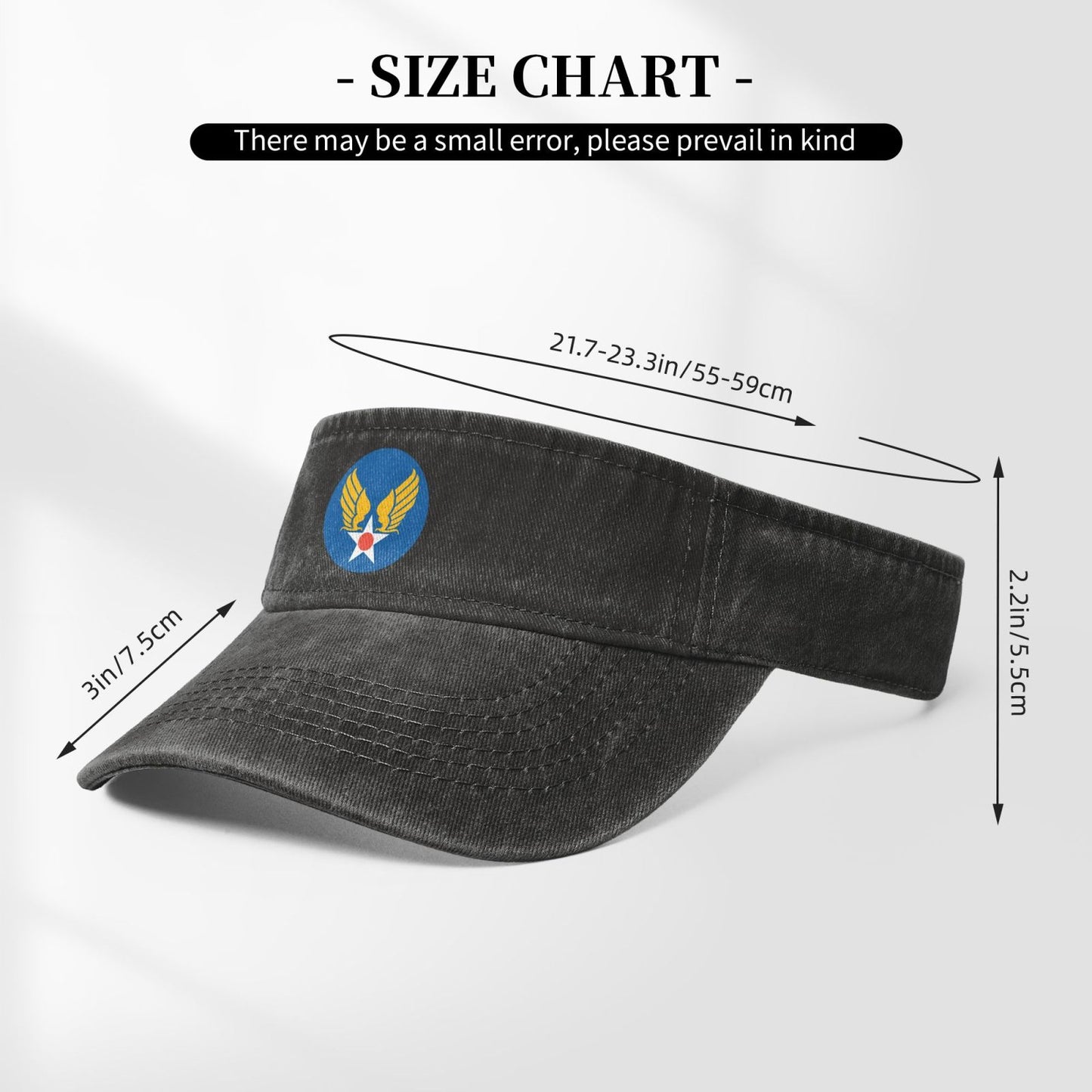 US Army Air Corps Hap Arnold Wings Printing adjustable Empty Top Baseball Sun Cap unisex outdoor sport hat veterans gift