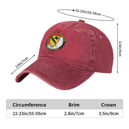 1st Cavalry Division Printed unisex baseball cap adjustable cap outdoor sun hats trucker hat