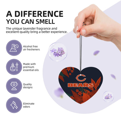 4pcs- Chicago Bears car aromatherapy tablets Car Air Fresheners Cards Set