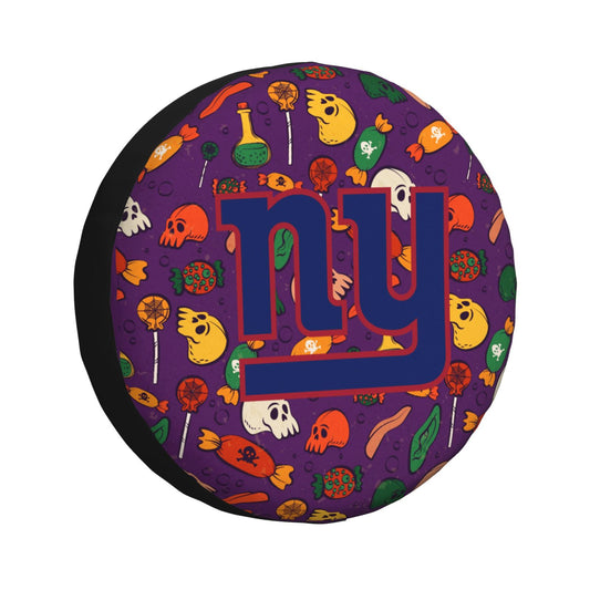 New York Giants print Halloween candy print car tire cover tire dust cover