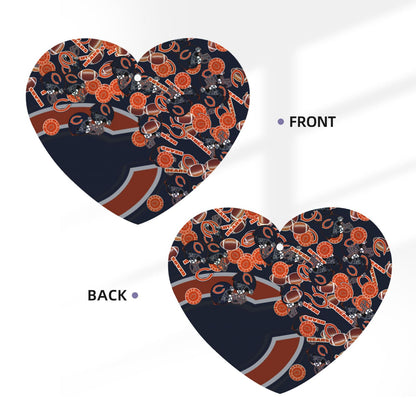 4-pcs Chicago Bears Car Air Fresheners Cards Set car aromatherapy tablets