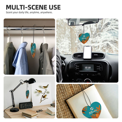 4pcs- Miami Dolphins car aromatherapy tablets Car Air Fresheners Cards Set