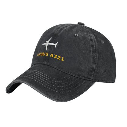Airbus A321 Printing unisex baseball cap adjustable hats Outdoor leisure hat veteran gift